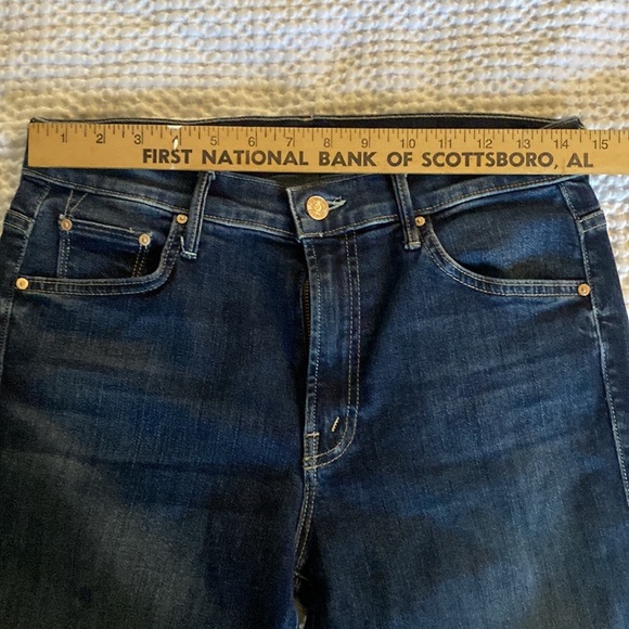 MOTHER INSIDER CROP STEP FRAY IN LOVE ON THE EDGE Hi Rise Raw Hem distressed dnm - Picture 11 of 14